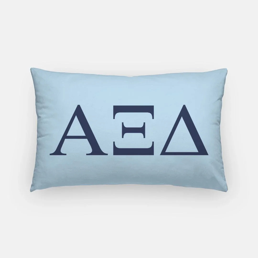 Alpha Xi Delta Lumbar Throw Pillow - Greek Letters
