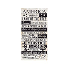 Subway Style America Large Wood Sign - 9"x18" | Patriotic Farmhouse Sign | Festive Fit Home