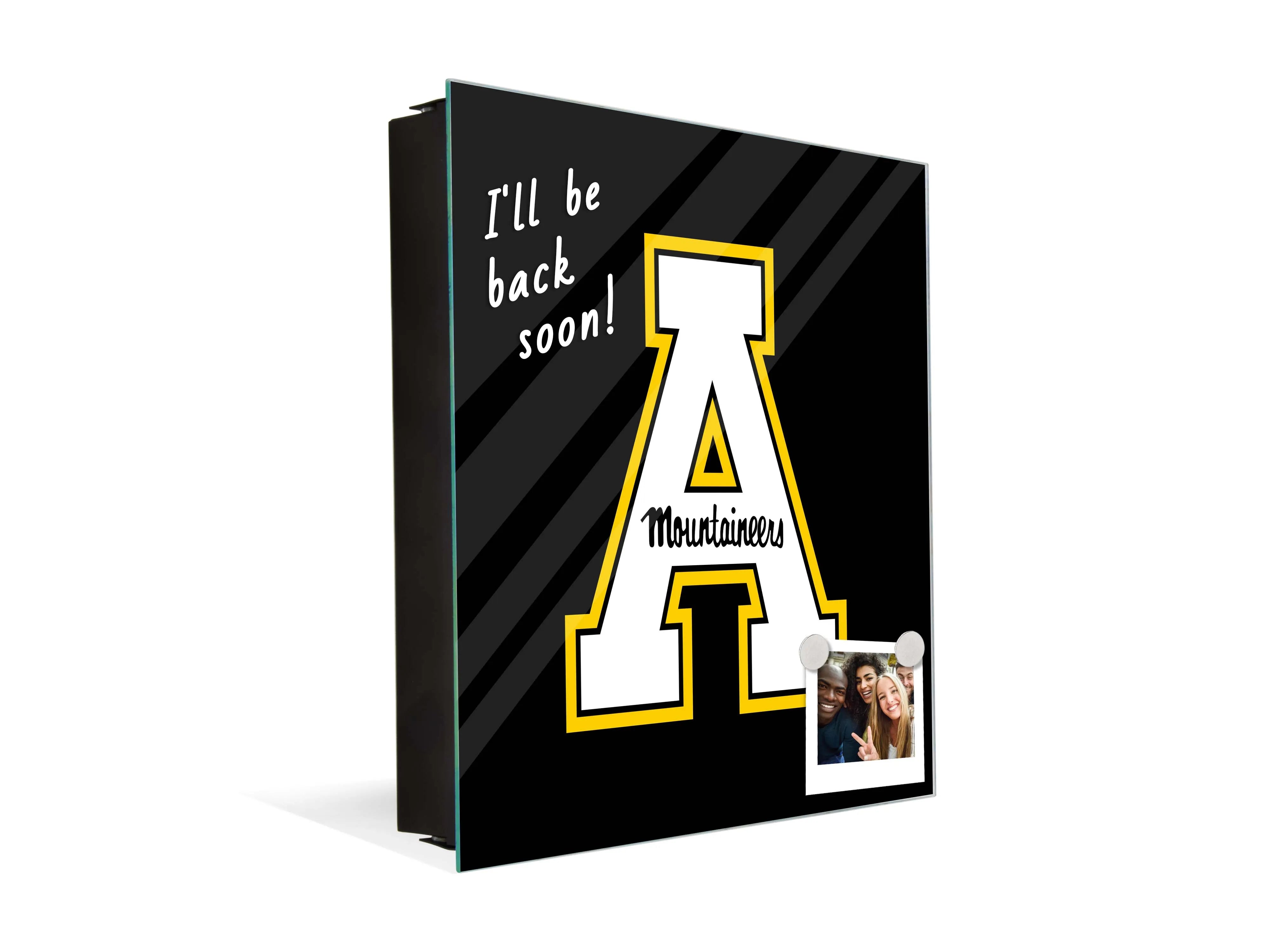 3-in-1  Appalachian State Magnetic Dry-Erase Key Box / Key Cabinet