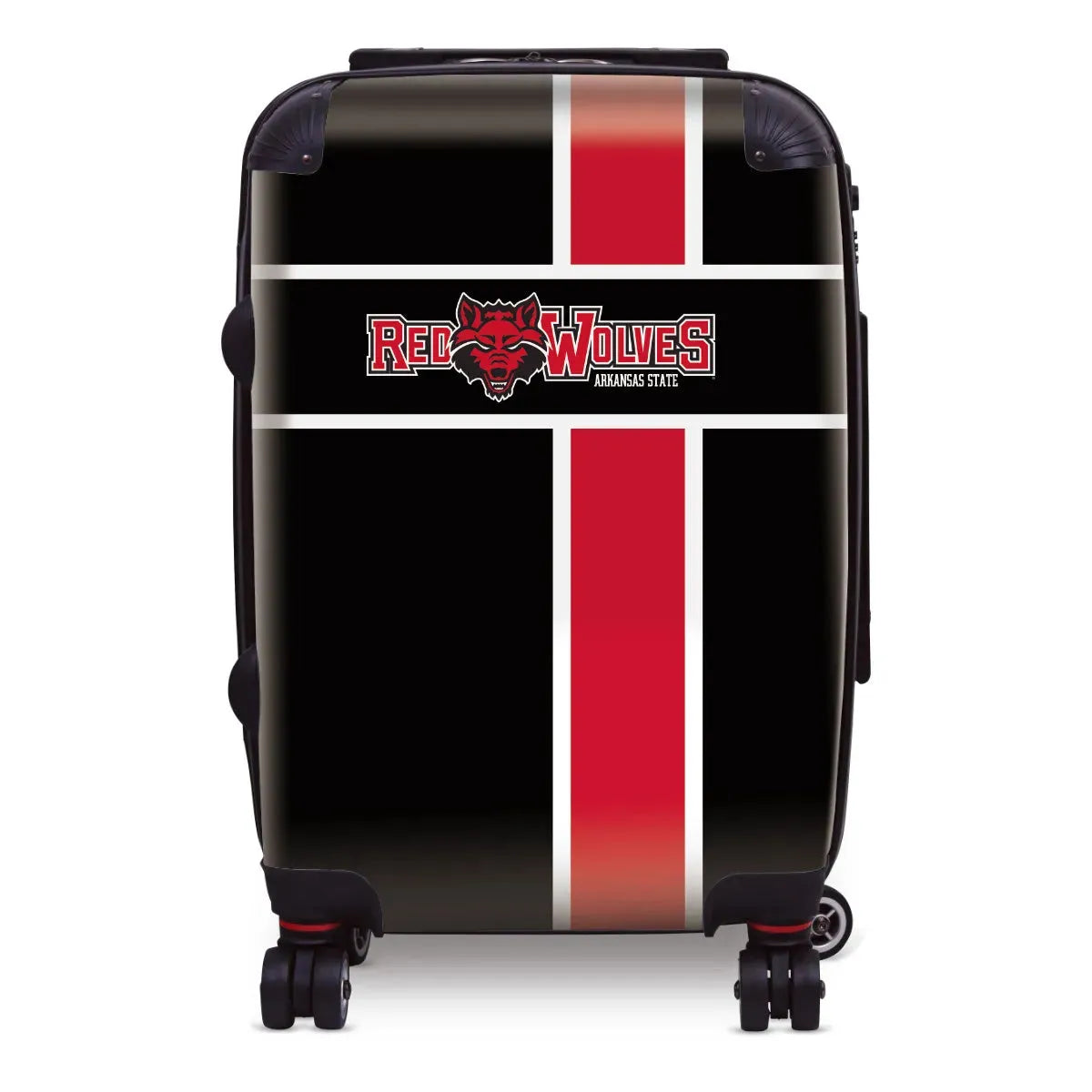 Arkansas State University Carry-On Suitcase - Cross Stripes Suitcases
