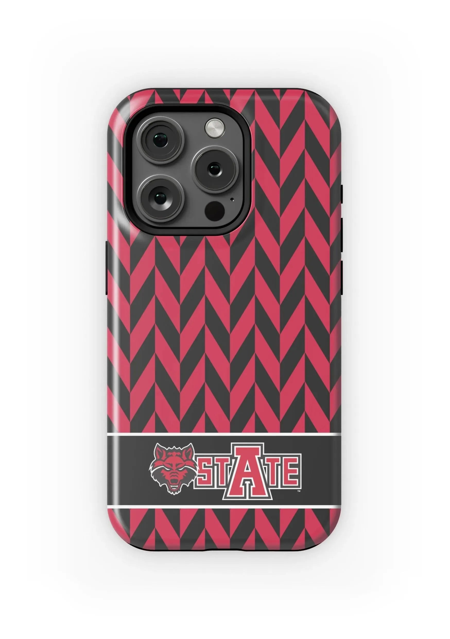Arkansas State University iPhone 16, 15, 14, 13 Phone Case - Zig Zag Matte Mobile Phone Cases