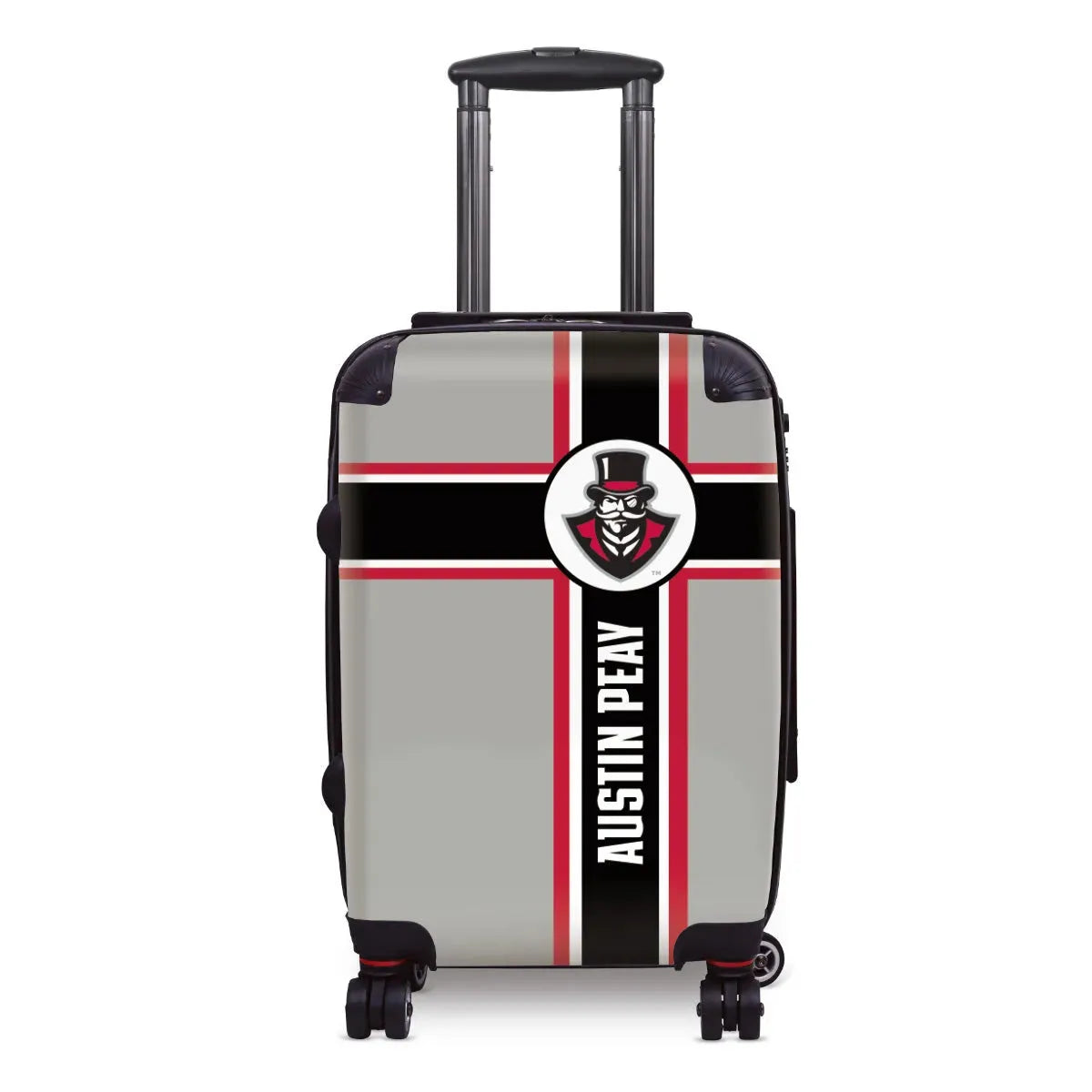 Austin Peay State University Carry-On Suitcase - Cross Stripe Suitcases