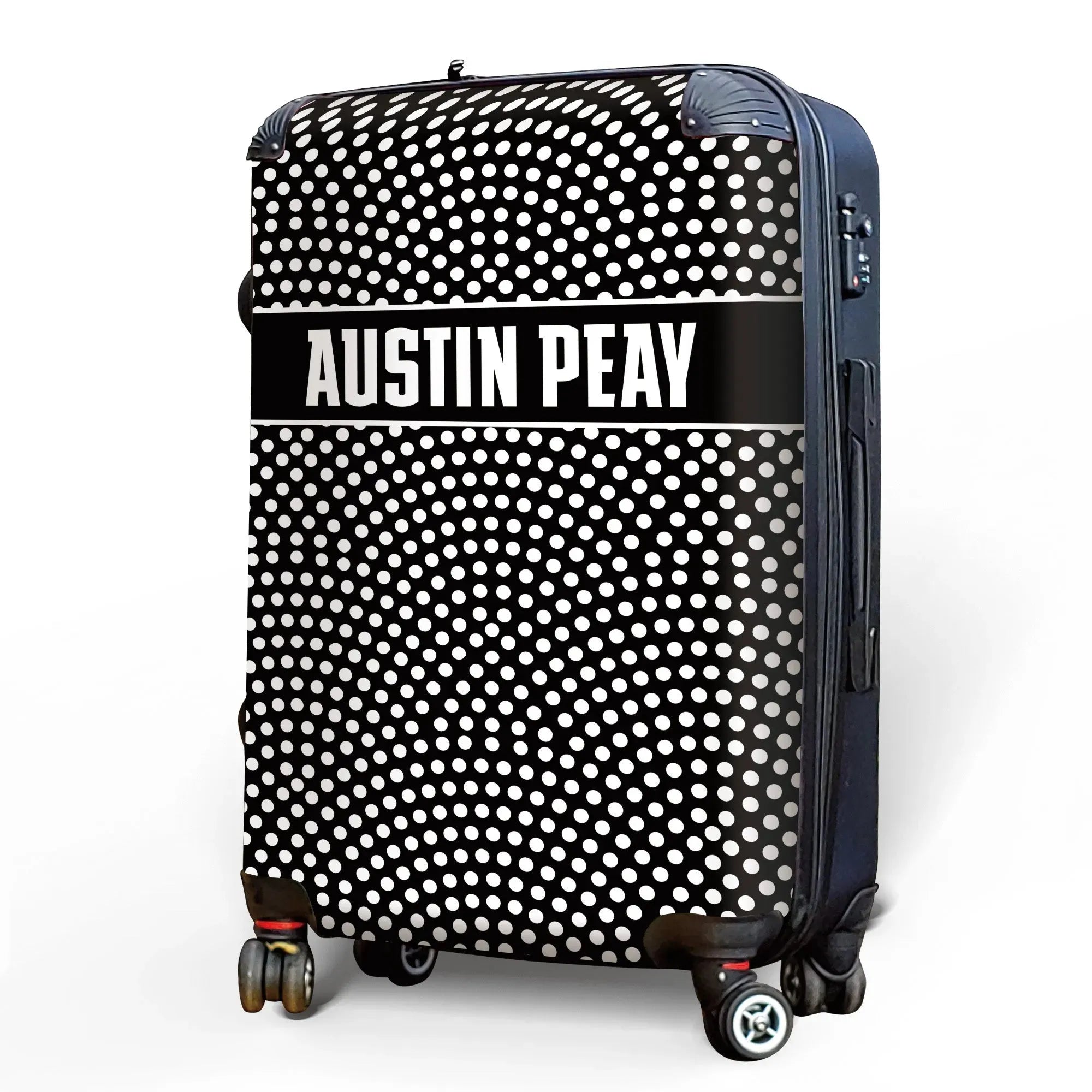 Austin Peay State University Carry-On Suitcase - Dots Suitcases