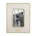 Alpha Xi Delta Scallop Picture Frame | Big Little Sister Keepsake | AXiD Gifts