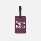 Sigma Kappa (Set of 2) Luggage Tags | Sig Kap Travel Gifts | Campus Greek Fit