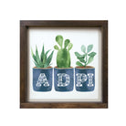 Alpha Delta Pi 12x12 Wood Framed Sign - ADPi Succulents | Wall Art