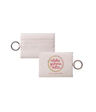 Alpha Gamma Delta Traditional Vegan Saffiano Keychain Card Holder