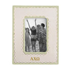 Alpha Chi Scallop Picture Frame | AXO Big Little Gift Sister Keepsake