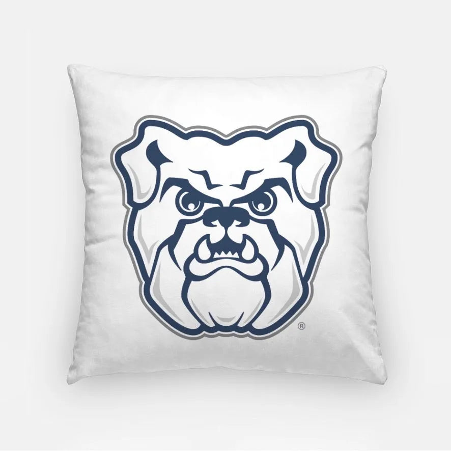 Butler University Gray Pillow Cover - Solo Head 18" White Pillow Covers