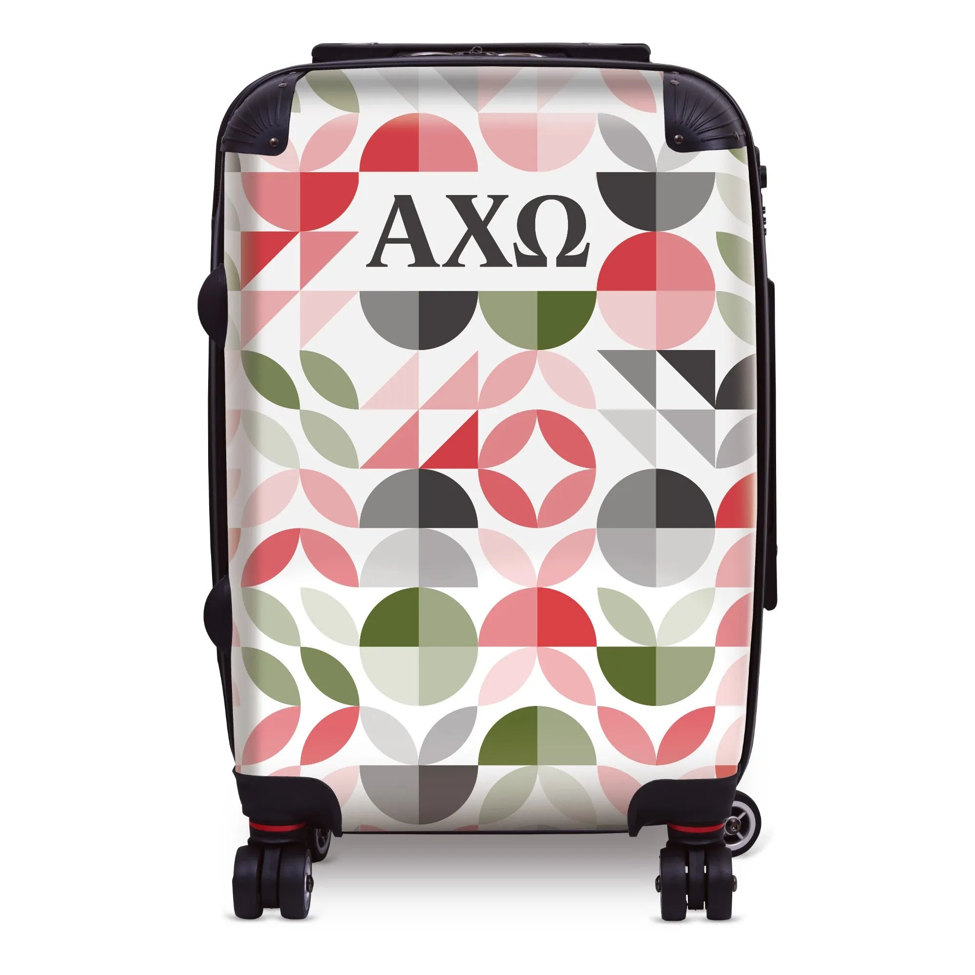 Alpha Chi Omega 20" Carry-on Suitcase Luggage - Geo Petals