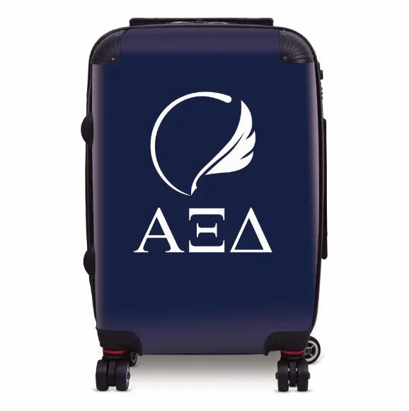 Alpha Xi Delta Carry-on Suitcase - Greek Letters & Quill