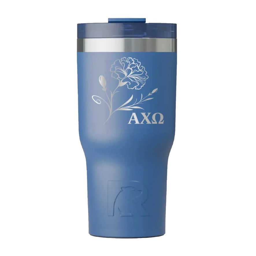 Alpha Chi Omega RTIC 20 oz Essential Tumbler - Carnation