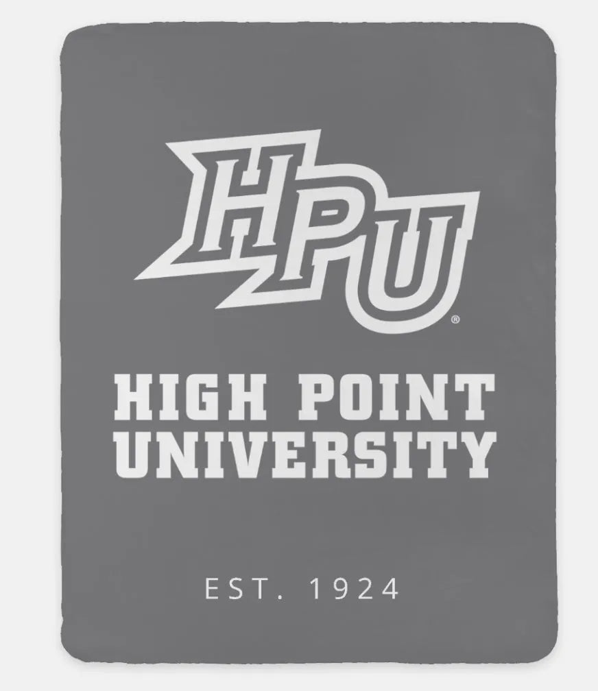 HPU Sherpa Throw Blanket XL 60x80 Gray Throw Blankets