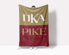 PIKE Sherpa Blanket XL 60x80 Color Block | Pi Kappa Alpha Gifts Decor