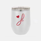 Junior League Wine Tumbler w/ Sliding Lid - JL Heart