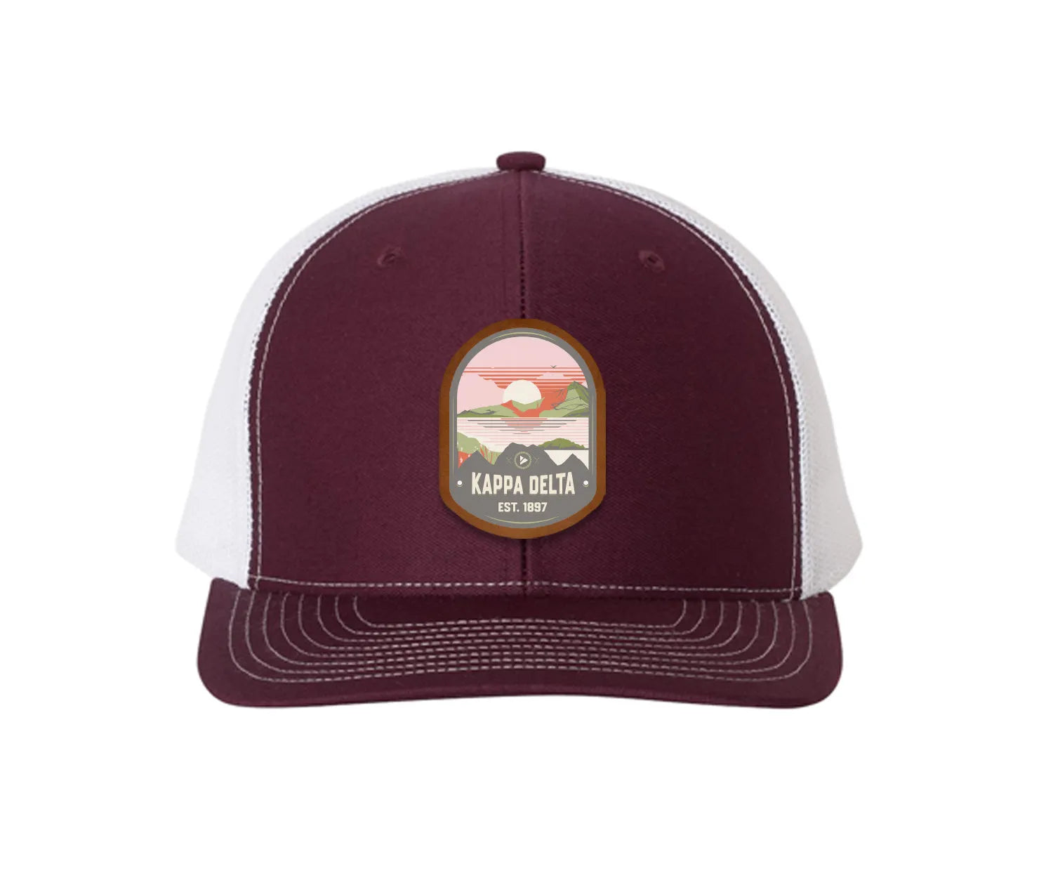 Kappa Delta Richardson 112 UV Print Leatherette Patch Trucker Hat - Ventura Trucker Hat