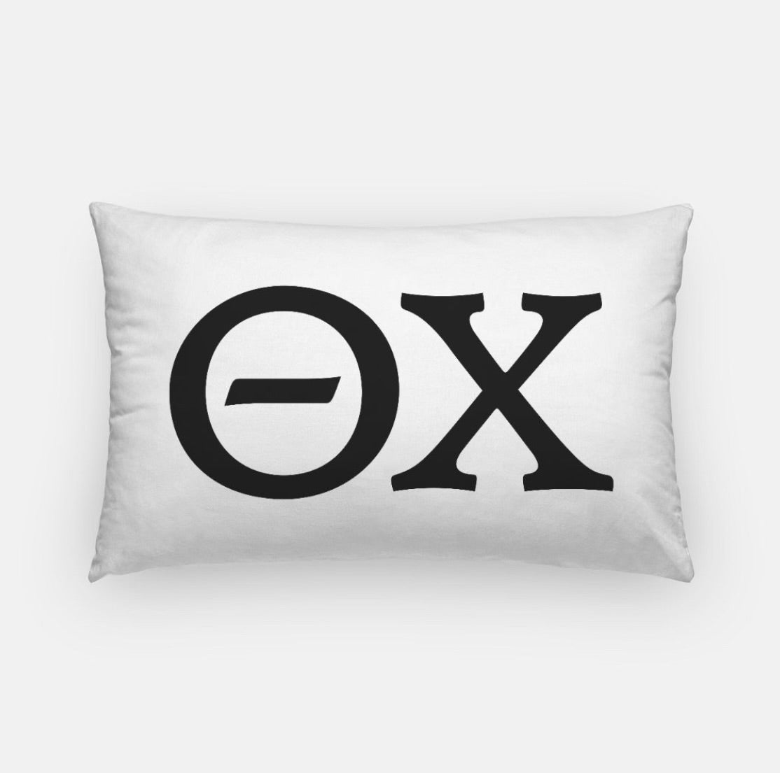 Theta Chi Lumbar Pillow Cover - Greek Letters | Official Gift Shop