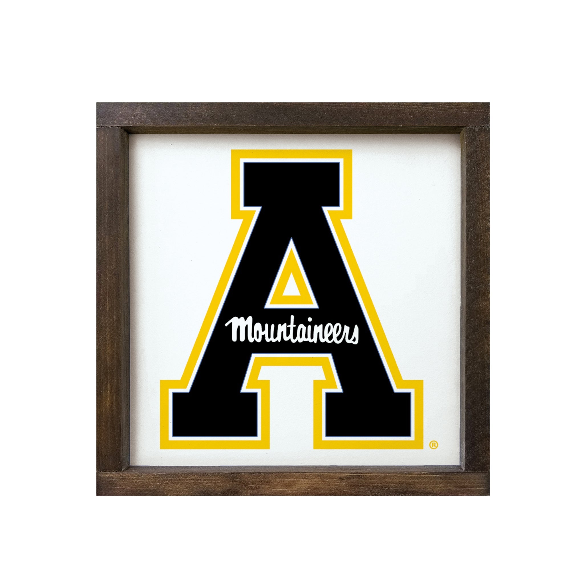 Appalachian State University 12x12 Wood Framed Sign | APP STATE Gifts