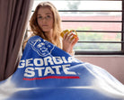 Georgia State University Flashing Lights Sherpa Blanket - 60" 80" | Gifts and Merchandise 