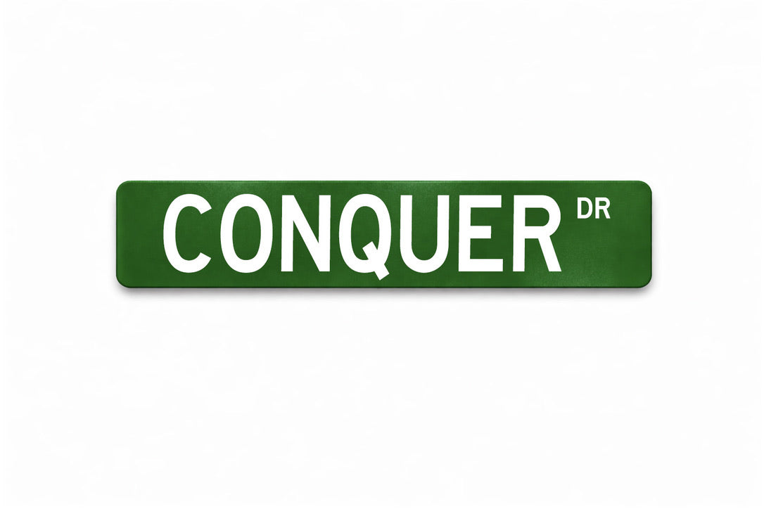 Sigma Chi Conquer Metal Street Sign | College Fraternity Dorm Decor
