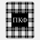 Pi Kappa Phi XL 60x80 Sherpa Throw Blanket - Plaid | Official Merch