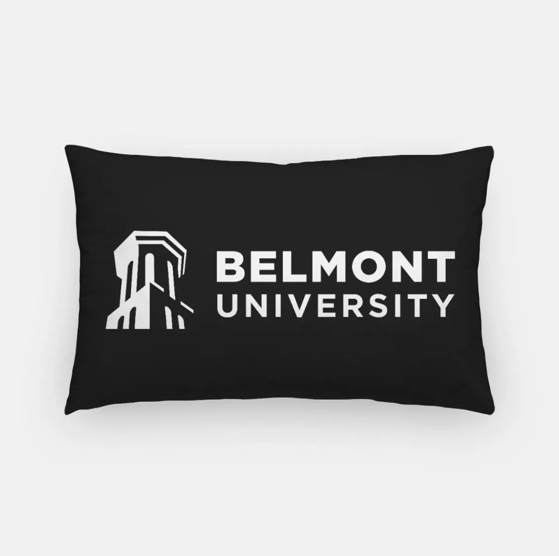 Belmont University Traditional Lumbar Pillow Cover Black Pillow Covers