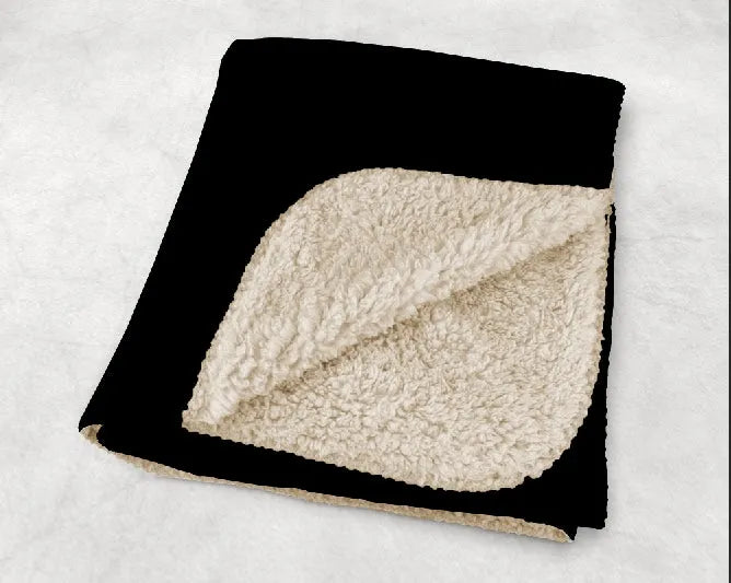 Phi Chi Theta XL 60x80 Sherpa Blanket - Black | Custom Gifts and Decor