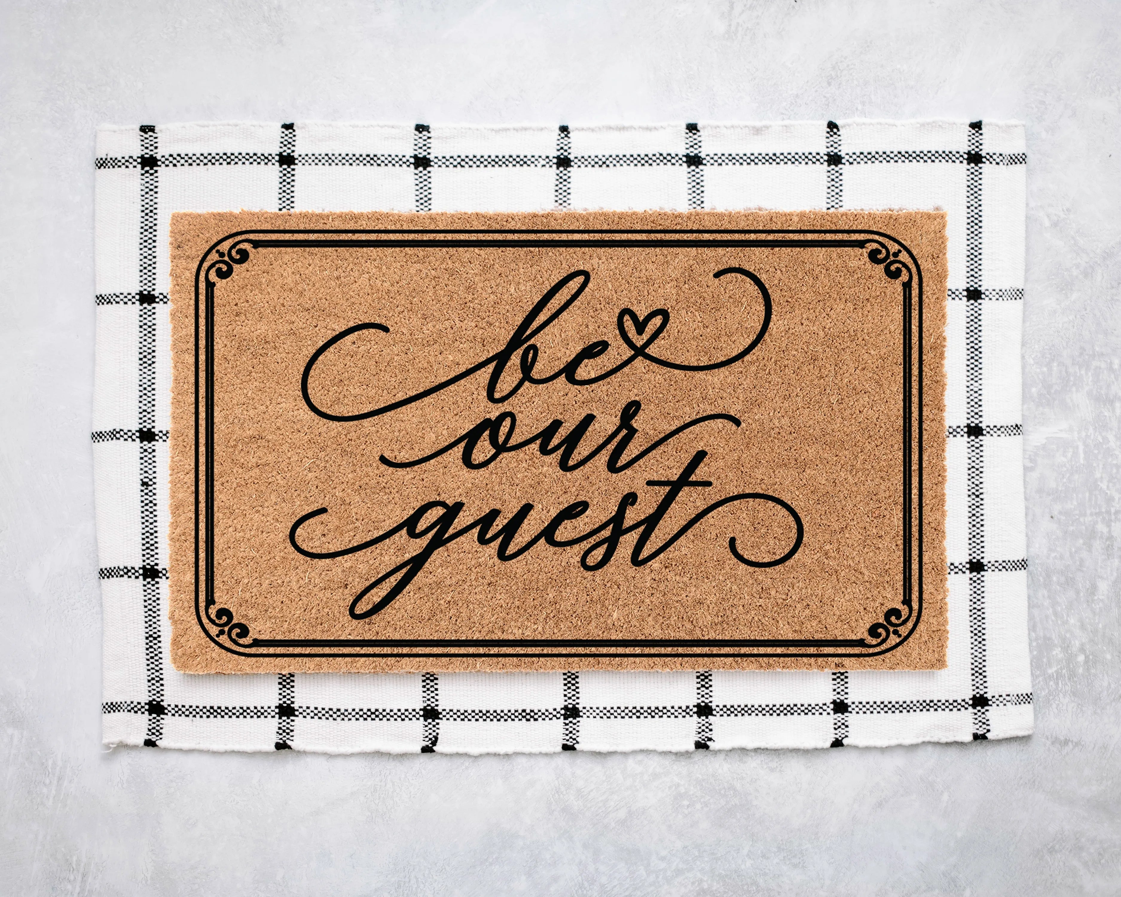 Be Our Guest Coir Doormat Door Mats