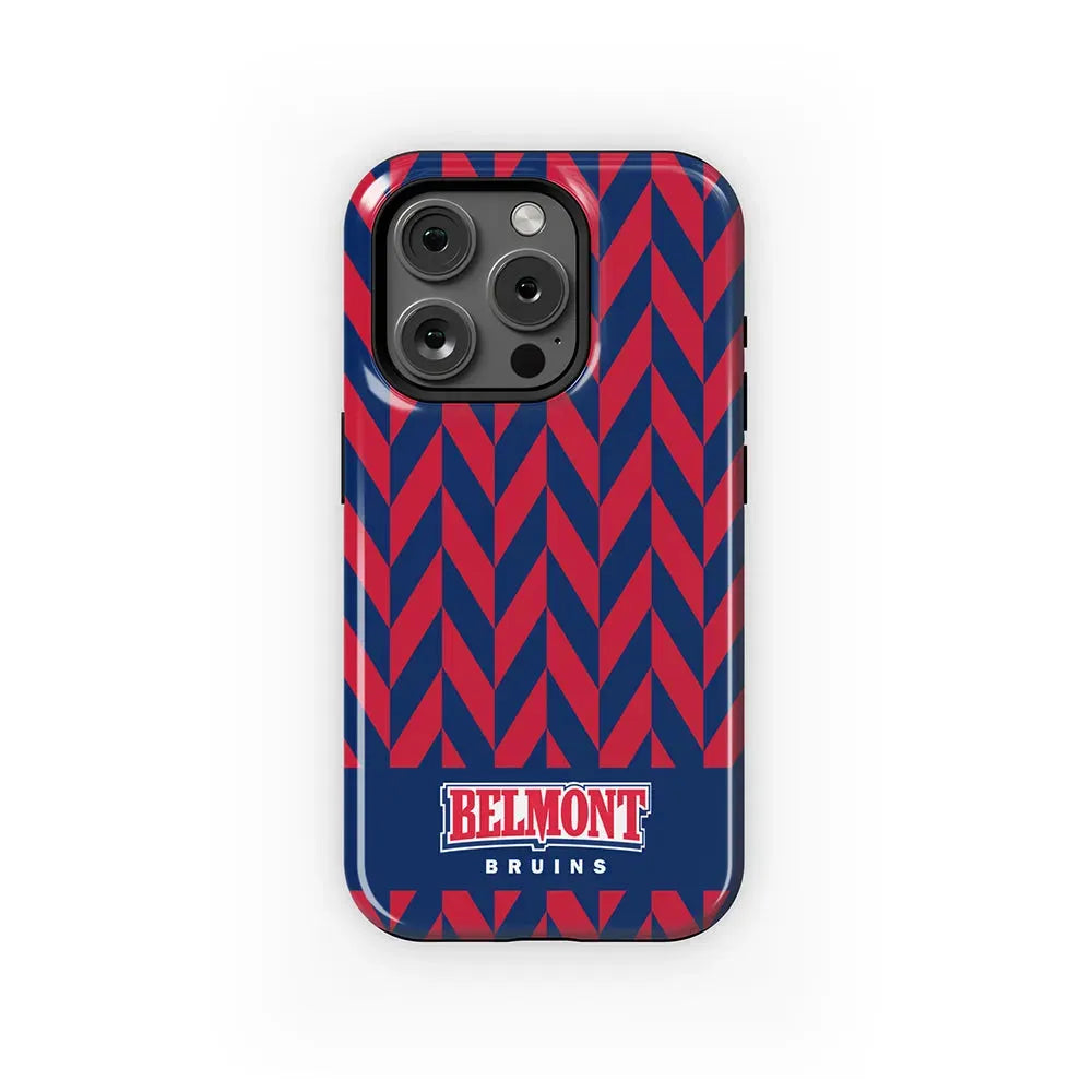 Belmont University iPhone 16, 15, 14, 13 Mobile Phone Case - Zig Zag Gloss Mobile Phone Cases