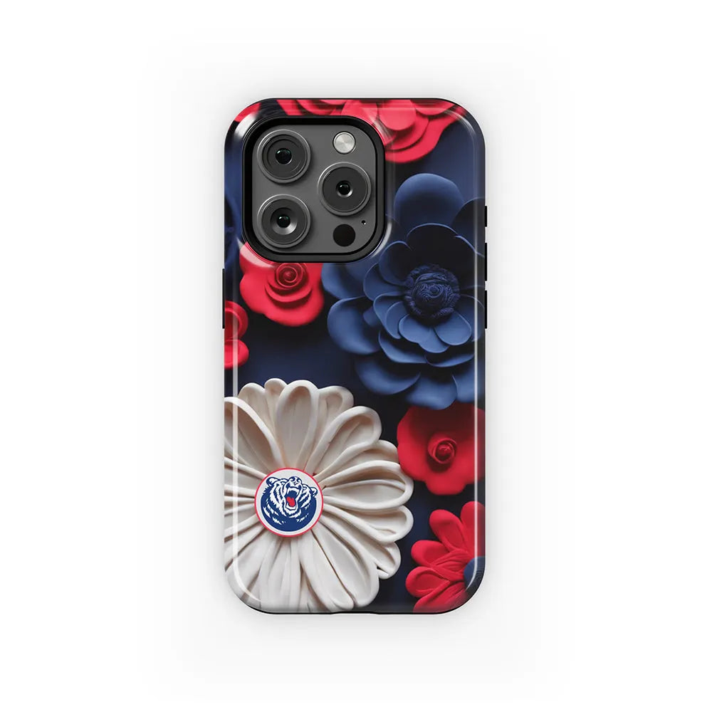 Belmont University iPhone 16, 15, 14, 13 Mobile Phone Case - 3D Floral | Gifts