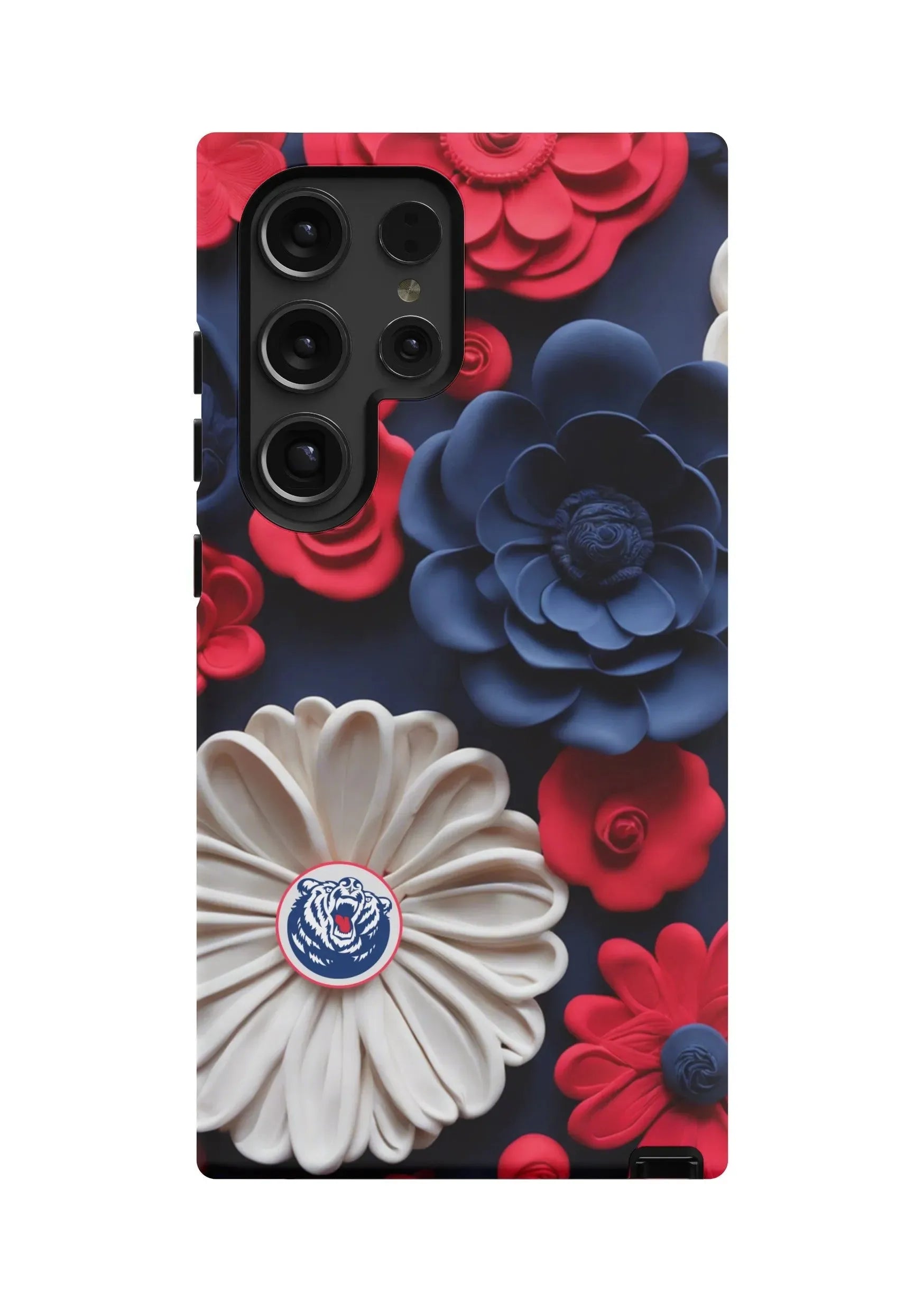 Belmont University Samsung Galaxy 24, 23 Mobile Phone Case - 3D Floral Matte Mobile Phone Cases