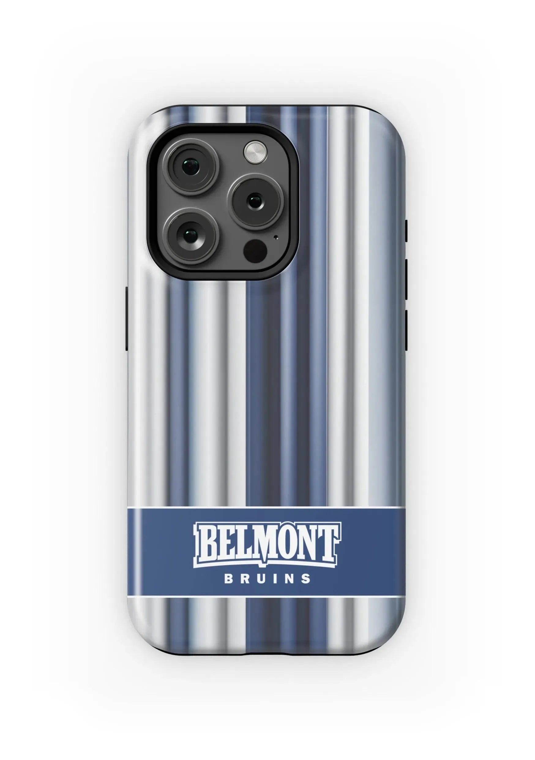 Belmont University iPhone 16, 15, 14, 13 Mobile Phone Case - Bold Stripes Matte Mobile Phone Cases