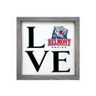 Belmont University Wood Framed Sign 12x12 - "LOVE" | Dorm Wall Art 