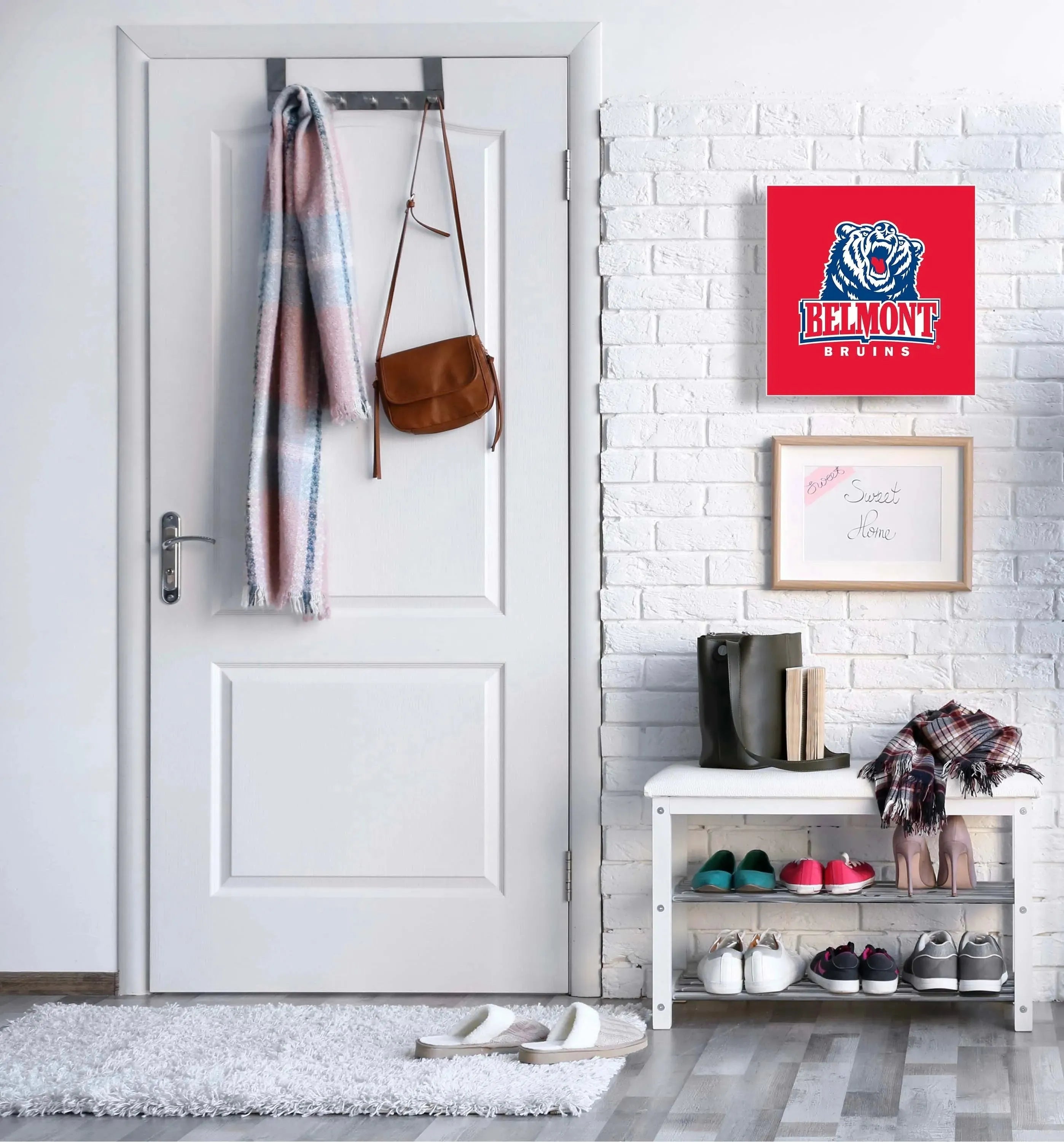 3-in-1 Belmont University Magnetic Dry-Erase Key Box / Key Cabinet - Bruins Key Box