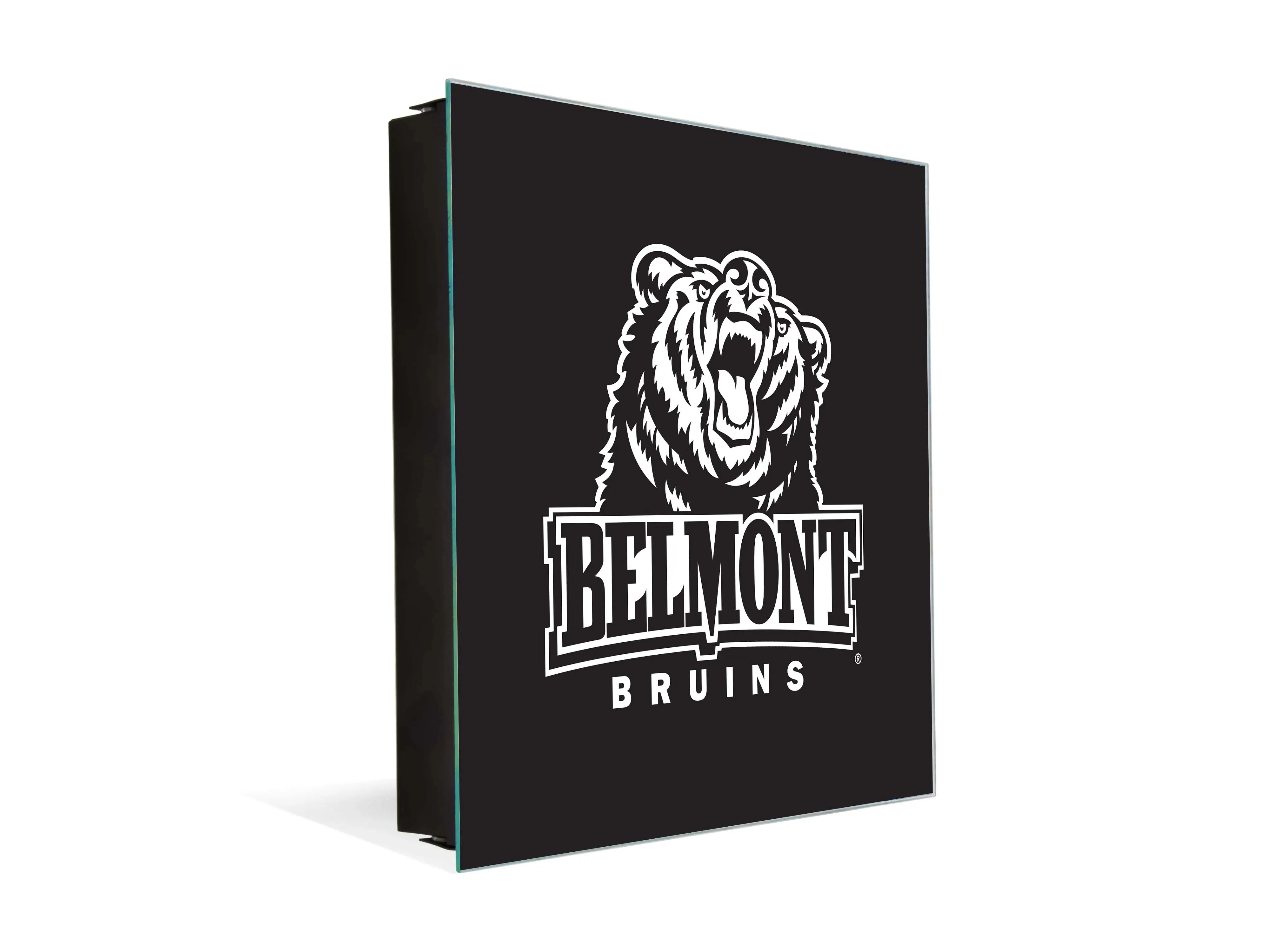 3-in-1 Belmont University Magnetic Dry-Erase Key Box / Key Cabinet - Bruins Black Key Box