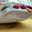 Bird & Bloom Embroidered Pillow Cover | Dorm Decor