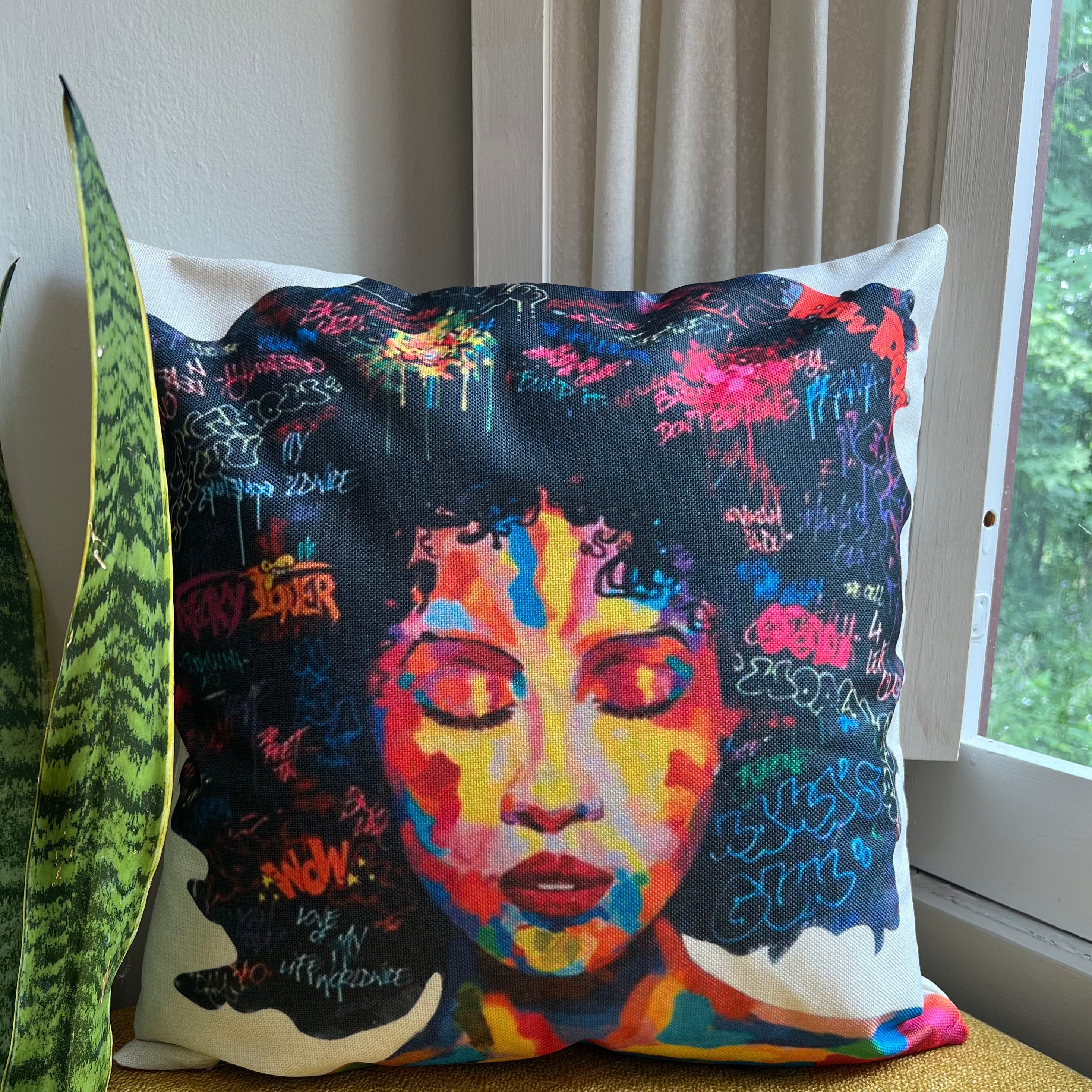 Black Girl Magic Pillow Cover | Heritage-Inspired Dorm Decor