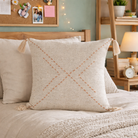 Ava Hand Stitched Cotton Pillows | Boho Dorm Decor