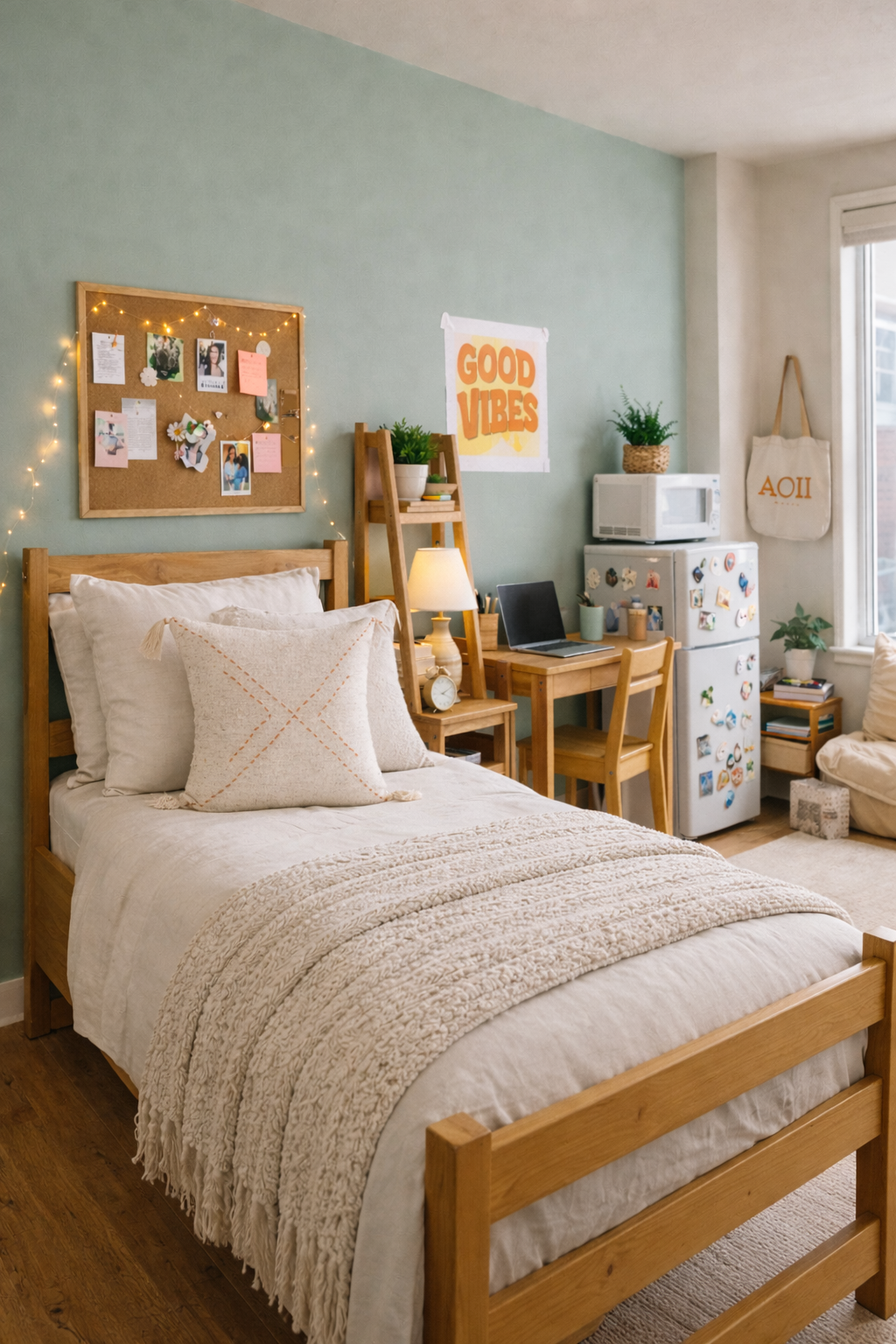 Ava Hand Stitched Cotton Pillows | Boho Dorm Decor