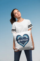 Butler University Pillow Cover - Heart 18" | Custom Merchandise | Festive Fit Home