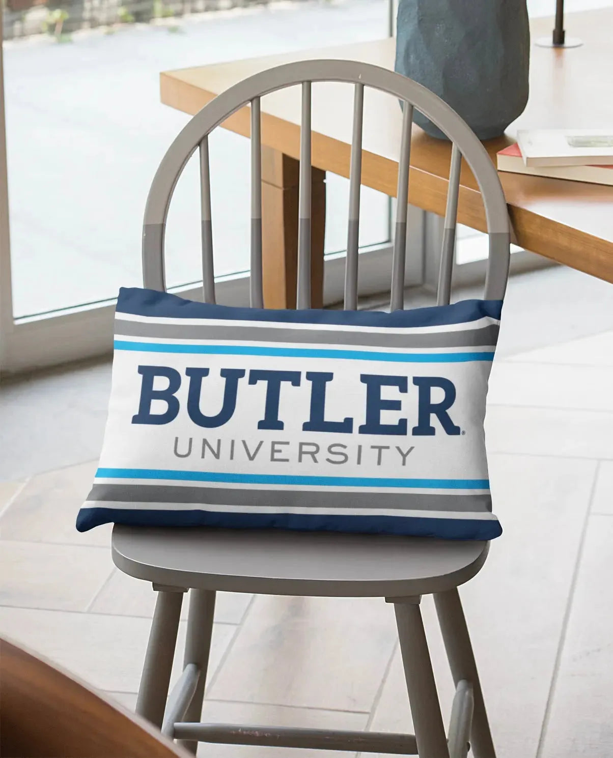 Butler University Striped Lumbar Pillow Cover Pillow Covers