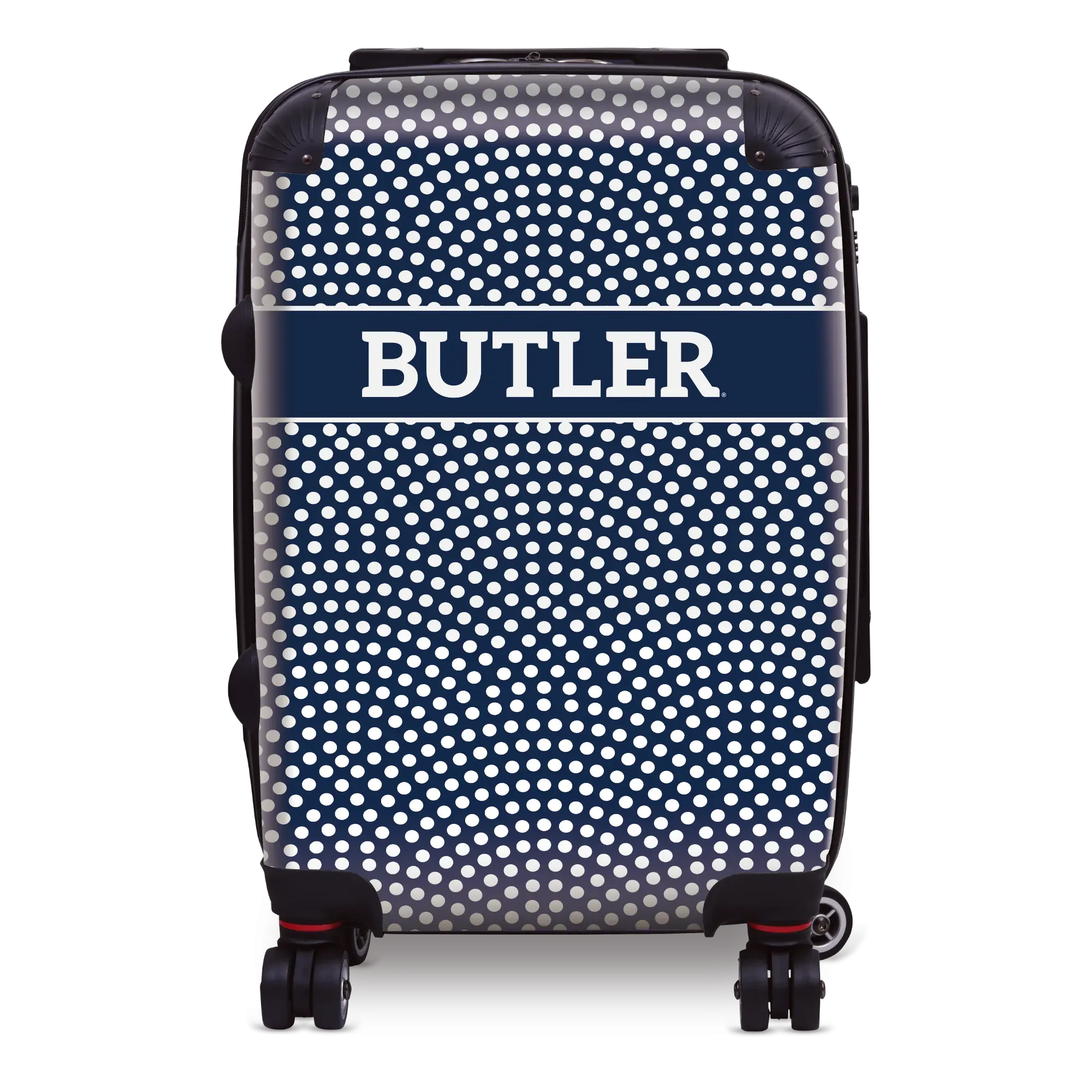 Butler University Carry-On Suitcase - Dots Suitcases