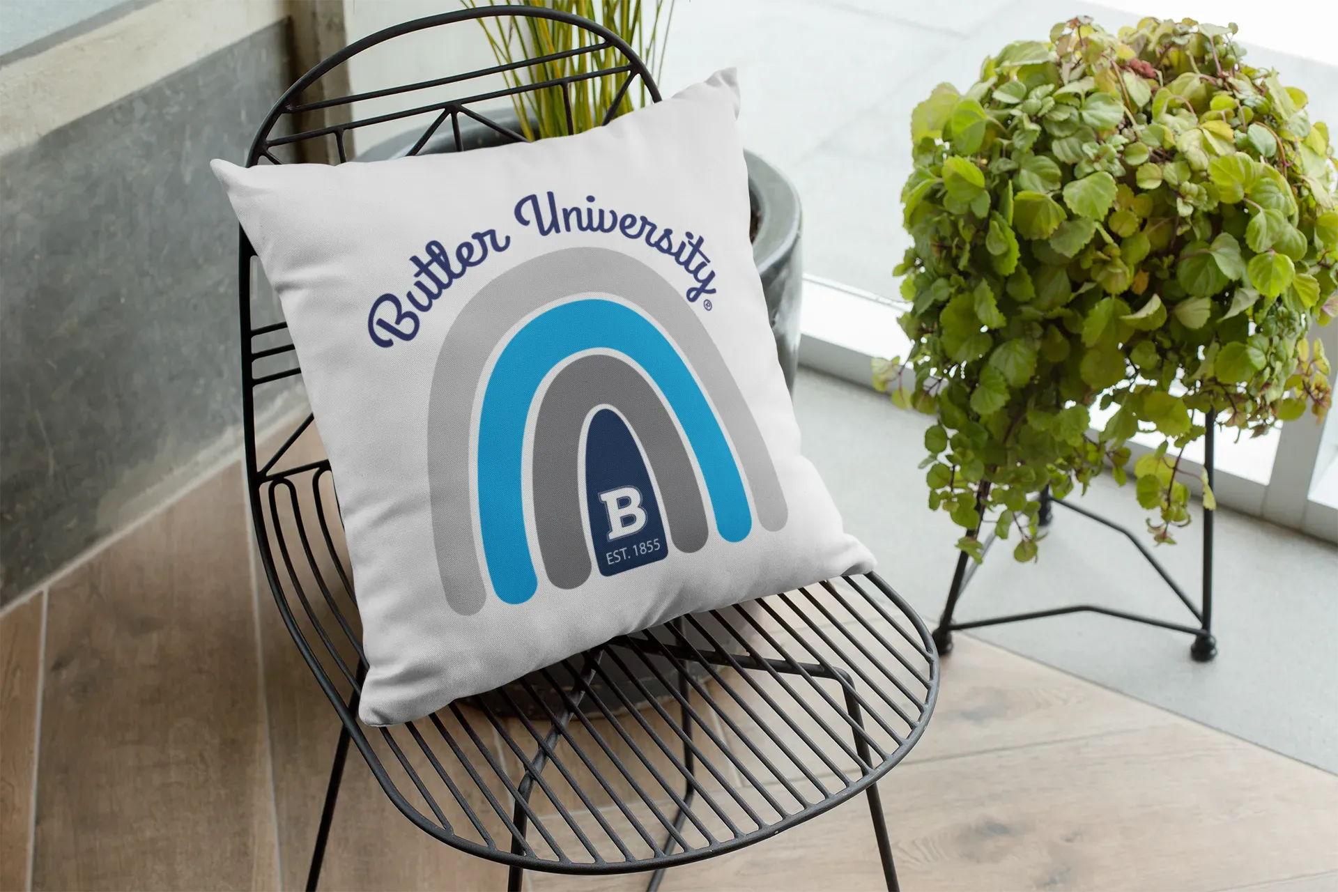 Butler University 18" Throw Pillow Cover - Rainbow Pillow Covers
