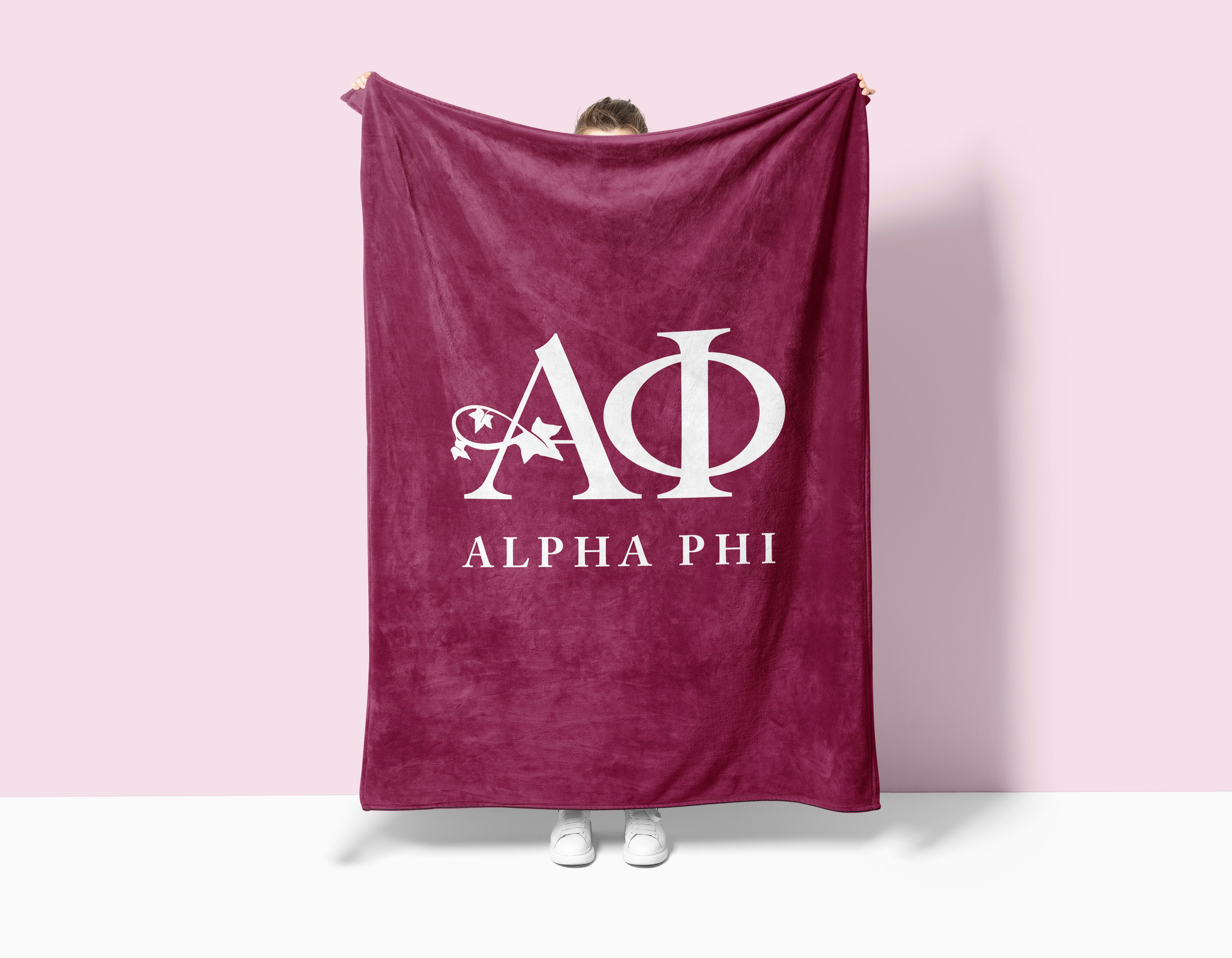 Alpha Phi XL 60x80 Traditional Blanket | Custom APhi Gifts & Decor