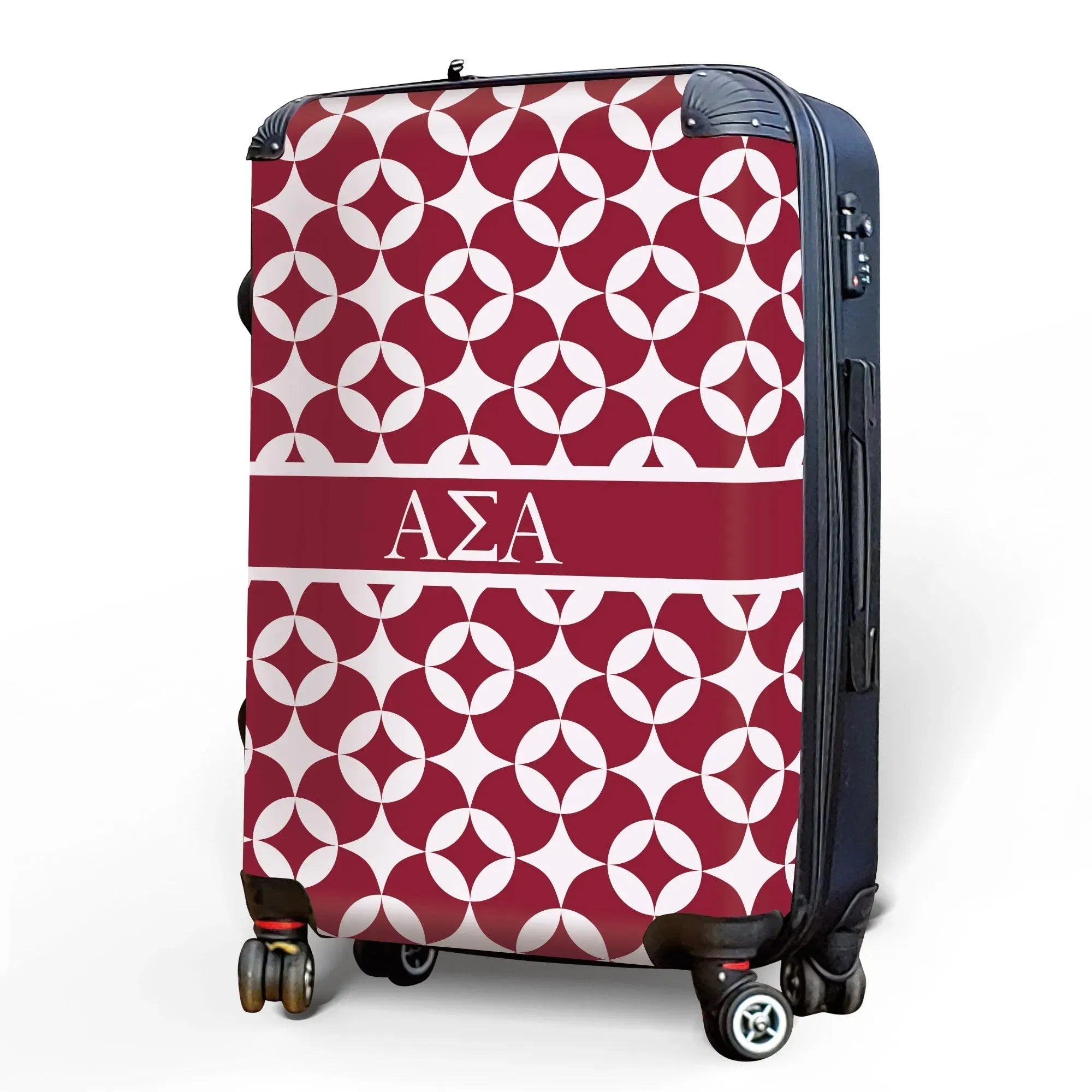 Alpha Sigma Alpha Carry-on Suitcase - Logomark Badgemark Pattern Suitcases