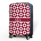 Alpha Sigma Alpha 20" Carry-on Suitcase Luggage - Logomark Badgemark Pattern