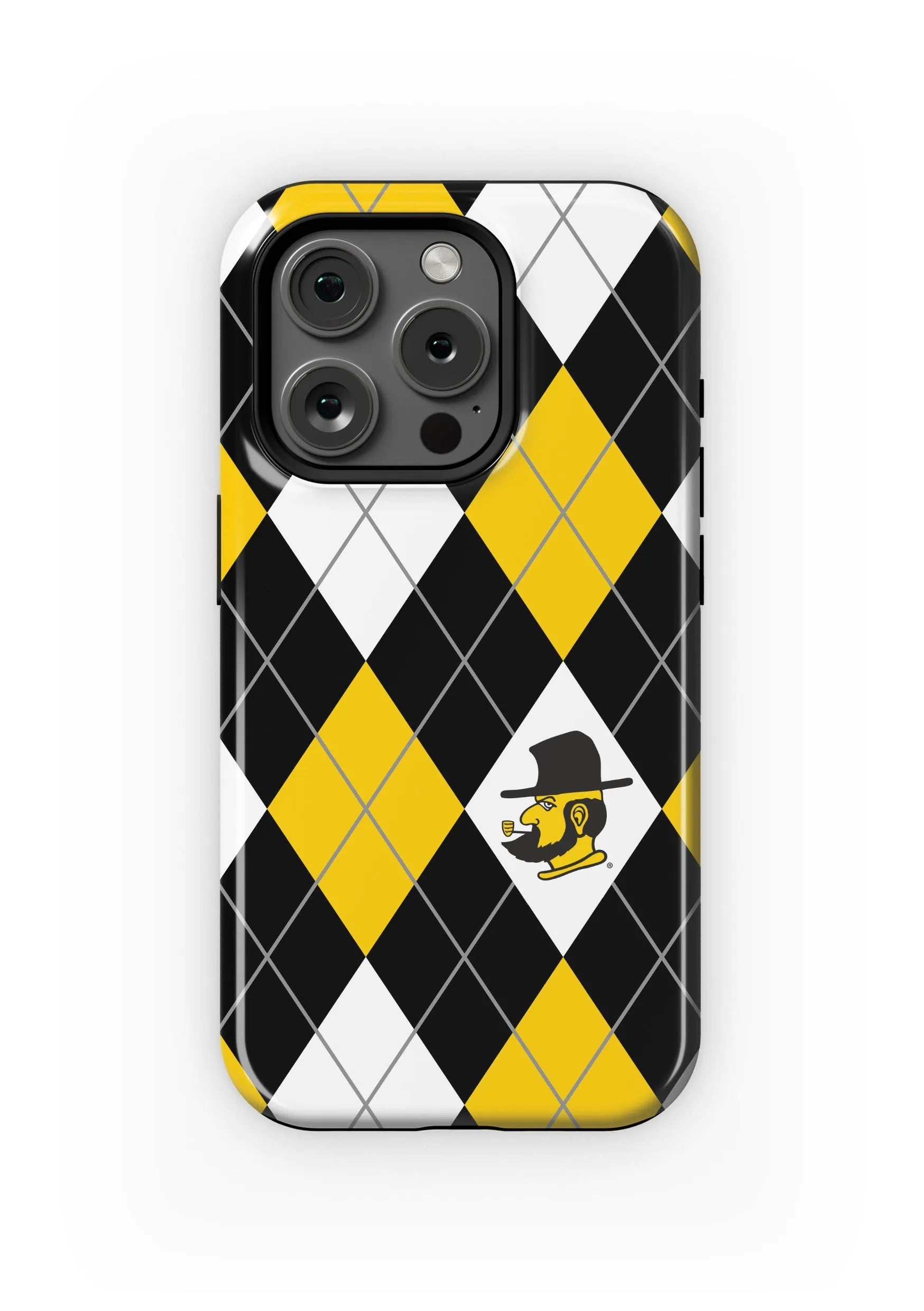 Appalachian State University iPhone 16, 15, 14, 13 Mobile Phone Case -Argyle Gloss Mobile Phone Cases