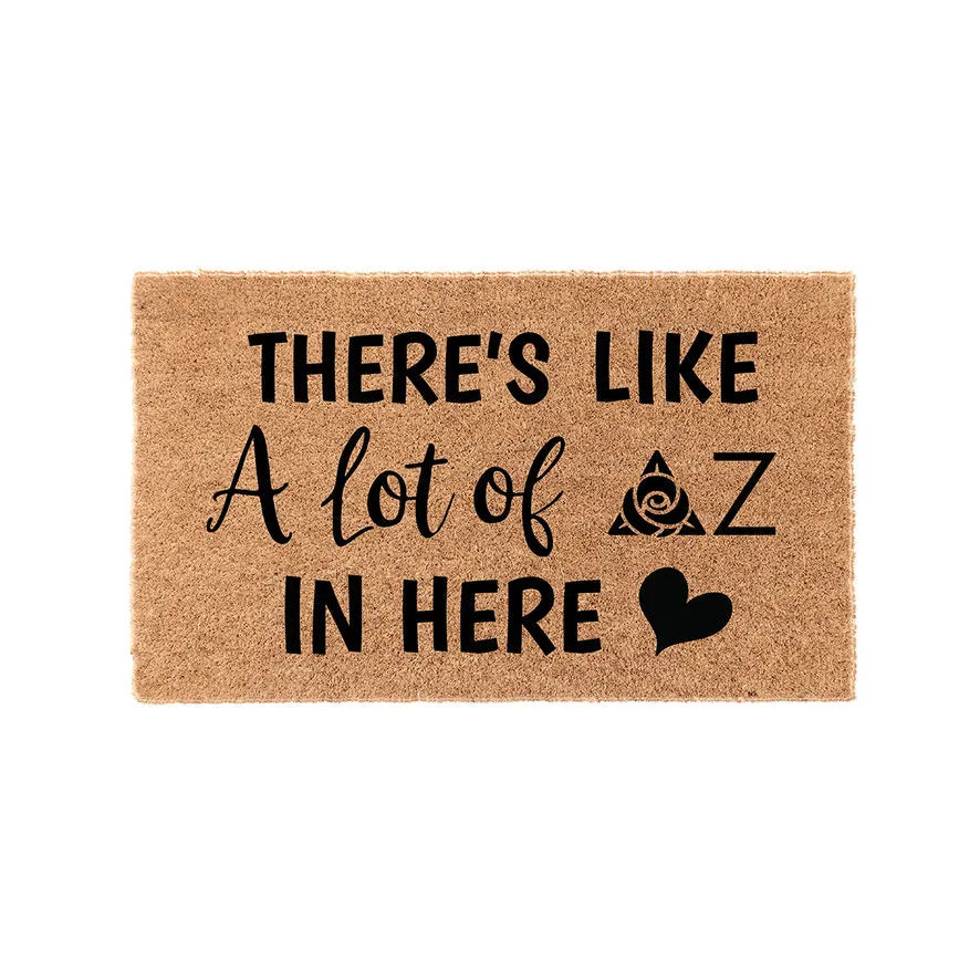 Delta Zeta Coir Doormat - A Lot of Door Mats