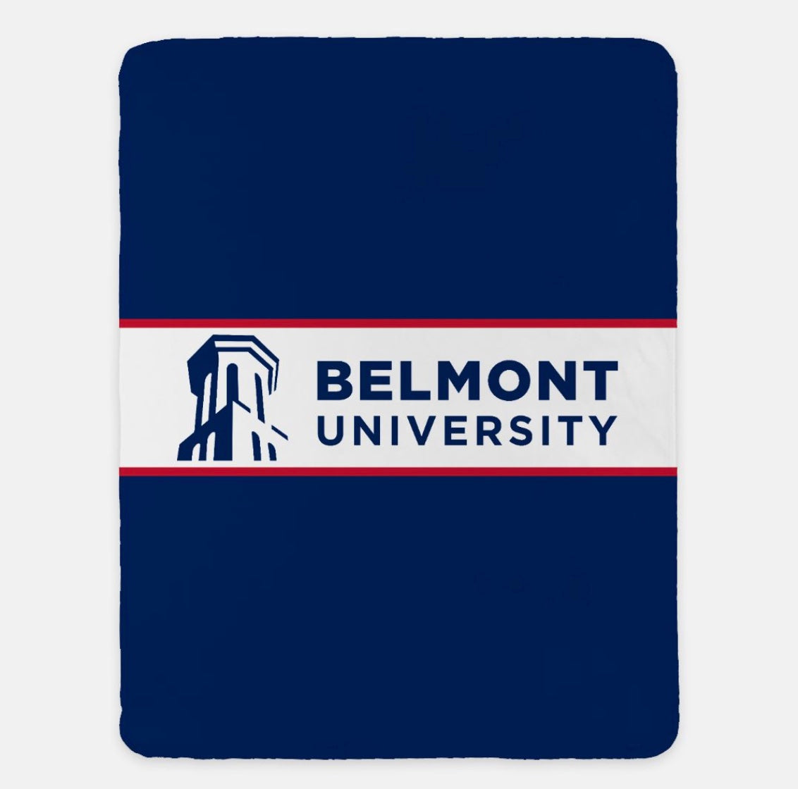 Belmont University Traditional Band Sherpa Blanket - 60"x80" | Gifts