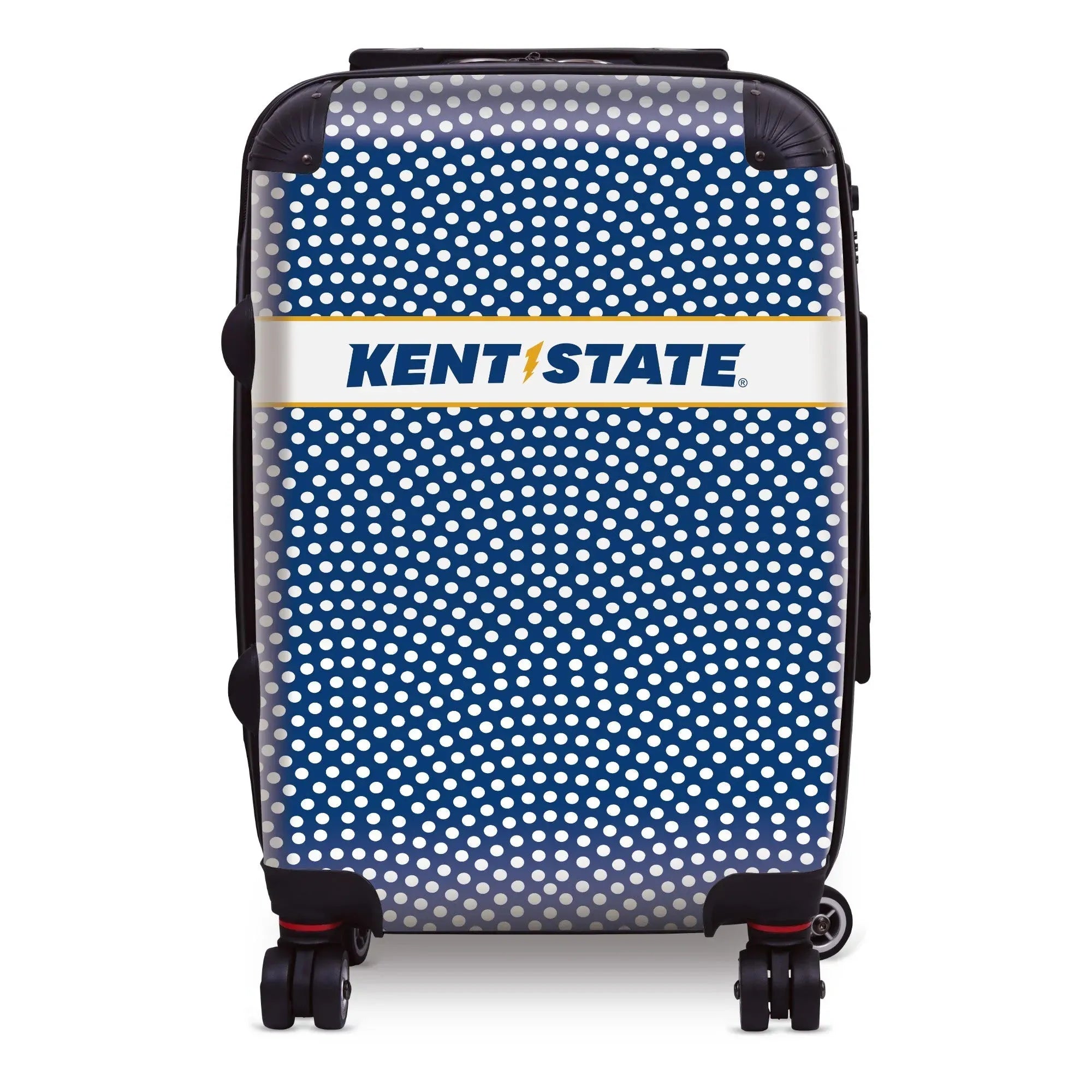 Kent State University Carry-On Suitcase - Dots Suitcases